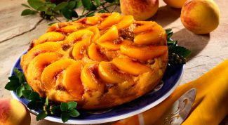 Картинка по теме - как готовить торт с персиками