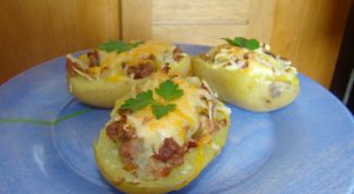 Картинка по теме - как приготовить фаршированный картофель