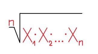 Картинка по теме - как найти среднее геометрическое