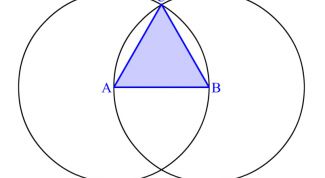 Картинка по теме - как построить равный треугольник