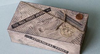 Картинка по теме - как обклеить коробку бумагой