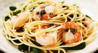Картинка по теме - как приготовить пасту из креветок