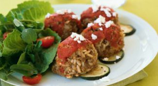 Картинка по теме - как приготовить фрикадельки с рисом