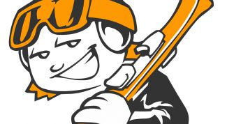 Картинка по теме - как нарисовать лыжи