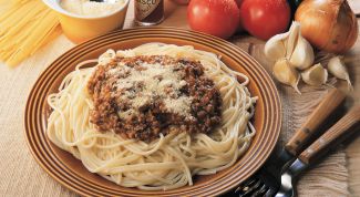 Картинка по теме - как приготовить спагетти с фаршем