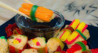 Картинка по теме - как приготовить сладкие роллы