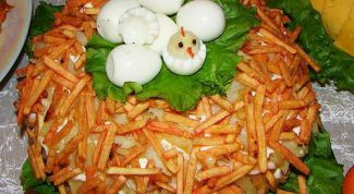 Картинка по теме - как приготовить салат гнездо глухаря