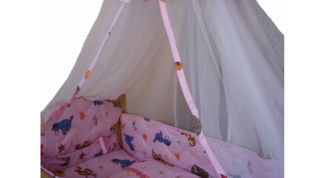 Картинка по теме - как надеть балдахин на кроватку