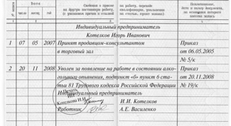 Картинка по теме - как заполнить трудовую книжку у предпринимателя