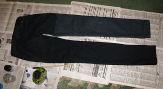 Картинка по теме - как покрасить черные джинсы