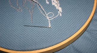 Картинка по теме - как закреплять нить при вышивании