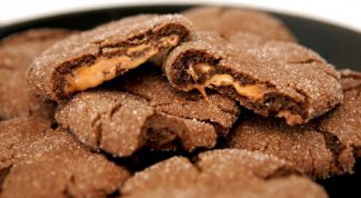 Картинка по теме - как готовить печенье с карамелью