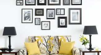 Картинка по теме - как развесить фотографии на стене