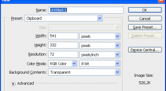 Картинка по теме - как создать в фотошопе новый документ