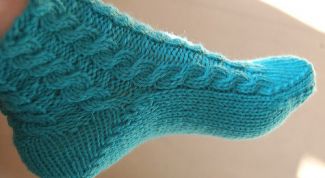 Картинка по теме - как набрать петли на носок