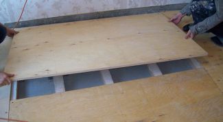 Картинка по теме - как крепить фанеру к полу