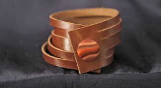 Картинка по теме - как сделать кожаный браслет