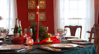 Картинка по теме - как украсить праздничный стол в новый год