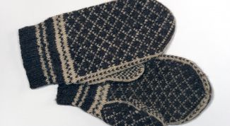 Картинка по теме - как связать двойные варежки