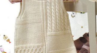 Картинка по теме - как связать детский сарафан