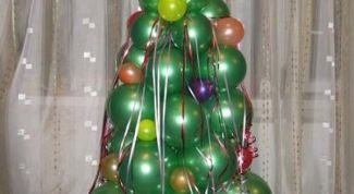 Картинка по теме - как сделать елку из шаров
