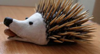 Картинка по теме - как слепить ежа из соленого теста