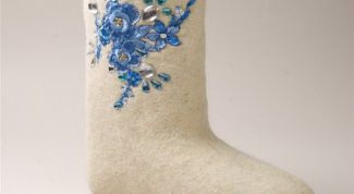 Картинка по теме - как оформить валенки