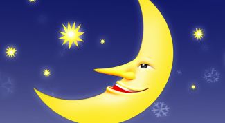 Картинка по теме - как нарисовать месяц