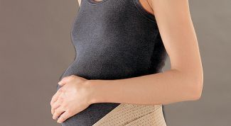 Картинка по теме - как надевать универсальный бандаж