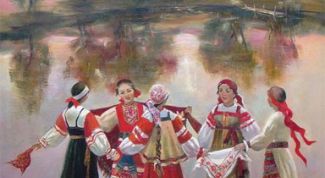 Картинка по теме - как нарисовать русский народный костюм