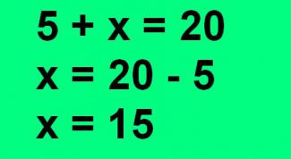 Картинка по теме - как найти неизвестное слагаемое