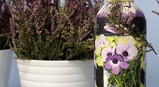 Картинка по теме - как задекорировать бутылку