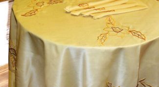 Картинка по теме - как сшить круглую скатерть