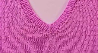 Картинка по теме - как закончить горловину