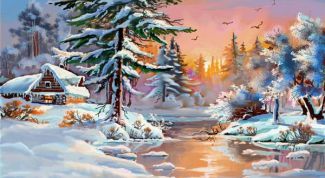 Картинка по теме - как нарисовать зимнюю сказку