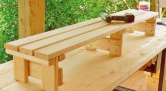 Картинка по теме - как сделать скамейку в баню