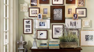 Картинка по теме - как повесить фото на стену