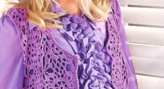 Картинка по теме - как связать ажурный жилет