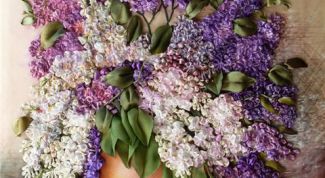 Картинка по теме - как вышивать сирень