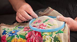 Картинка по теме - как вышивать на льне