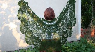 Картинка по теме - как связать простую шаль