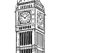 Картинка по теме - как нарисовать биг бен
