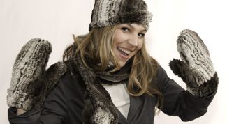 Картинка по теме - как сшить меховые варежки