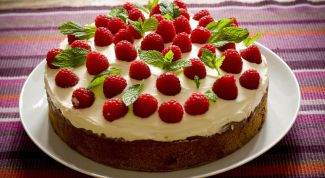 Картинка по теме - как готовить малиновый торт