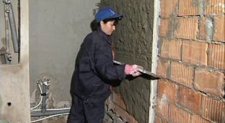 Картинка по теме - как оштукатурить кирпичные стены