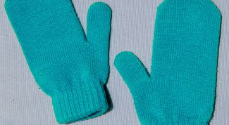Картинка по теме - как вязать варежки детям