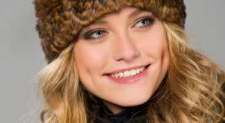 Картинка по теме - как связать шапку из меха норки