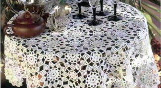 Картинка по теме - как вязать скатерть