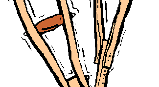 Картинка по теме - как научиться ходить на костылях