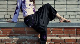 Картинка по теме - как сшить широкие штаны